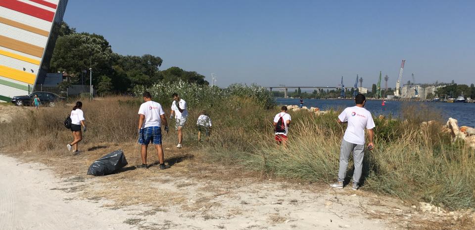 Cleaning of the pier